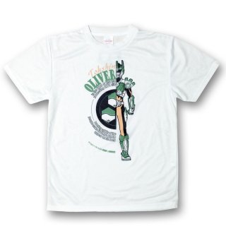 ふるさと納税 服 愛知県 瀬戸市 陶神オリバーTシャツ(Lサイズ)+缶バッジセット ／ Ｔシャツ ティーシャツ 陶神オリバー 缶バッジ ヒーロー ご当地 キャラクタ… 陶神オリバーTシャツ(Mサイズ)+缶バッジセット / Tシャツ